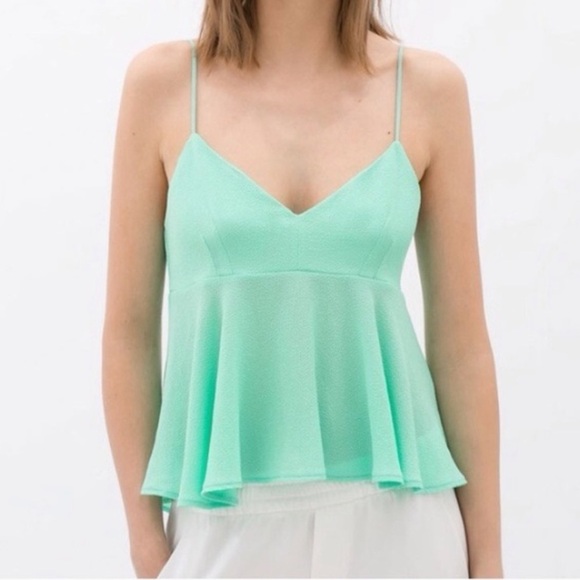 Zara WB Collection Sea-foam Green Tank - Picture 1 of 6